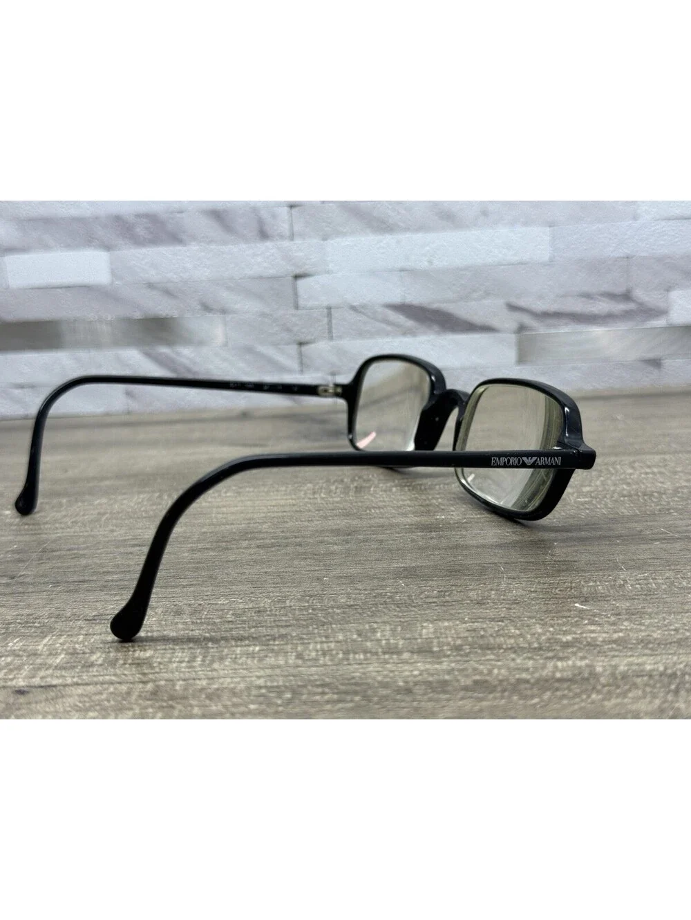 Vintage Emporio Armani Eyeglasses EA512 020 Black Gold Frames ONLY 46[]23-140